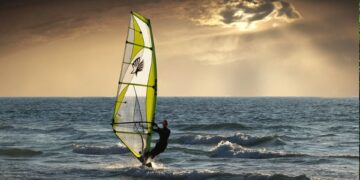 Windsurfer in Coffee Bay