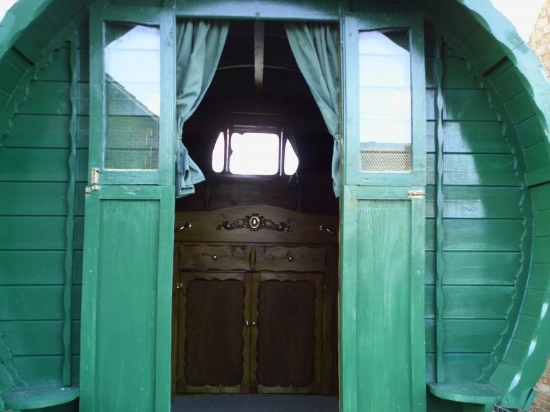 unique accommodation in a gypsy wagon