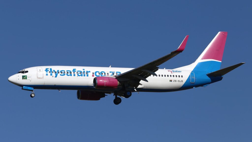 FlySafair Johannesburg Bloemfontein