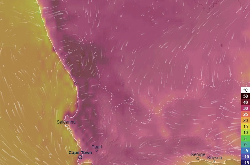 Hot weather western cape