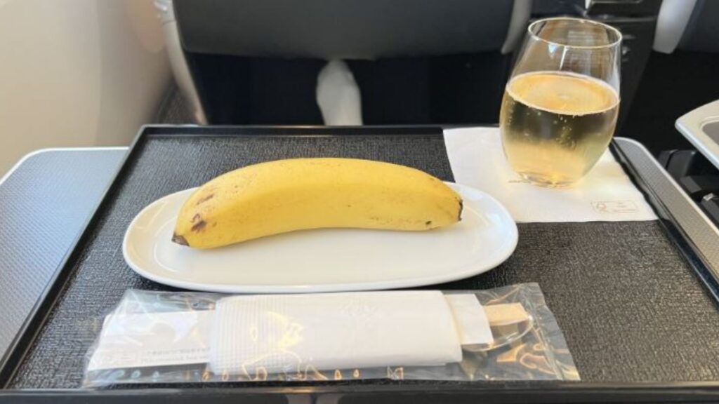 in-flight meal banana