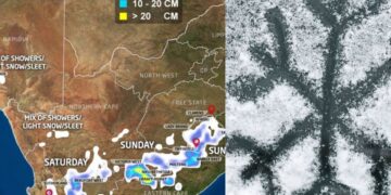 Freezing levels with up to 20cm SNOW expected in these parts of SA